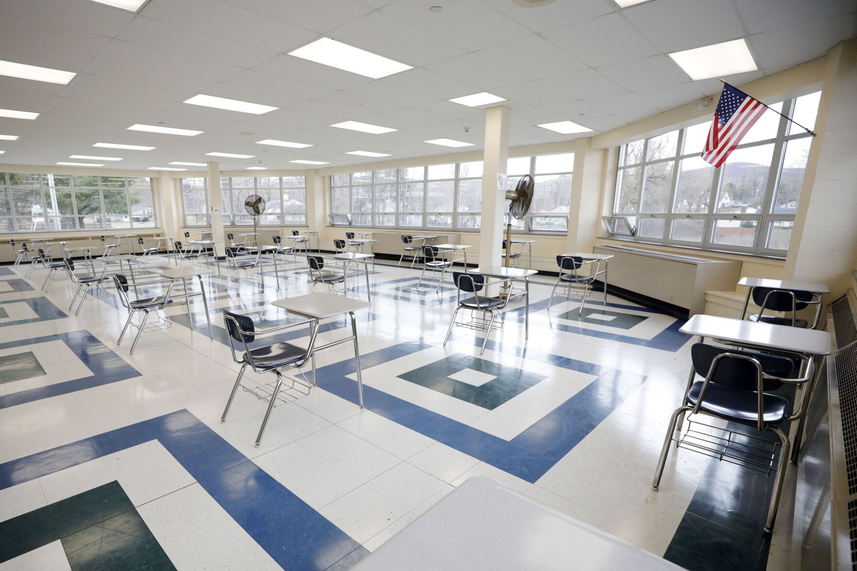 Williams Elementary in-person classes CAFETERIA